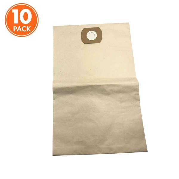 Sun Joe Universal Replacement Paper Filter Bag for SWD16000 Wet / Dry Vacuum and Others | 10 Pack SWD-16GB-10PK